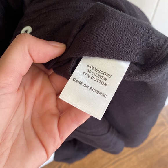 Billy Reid dolman sleeve button up dress black - Picture 7 of 12